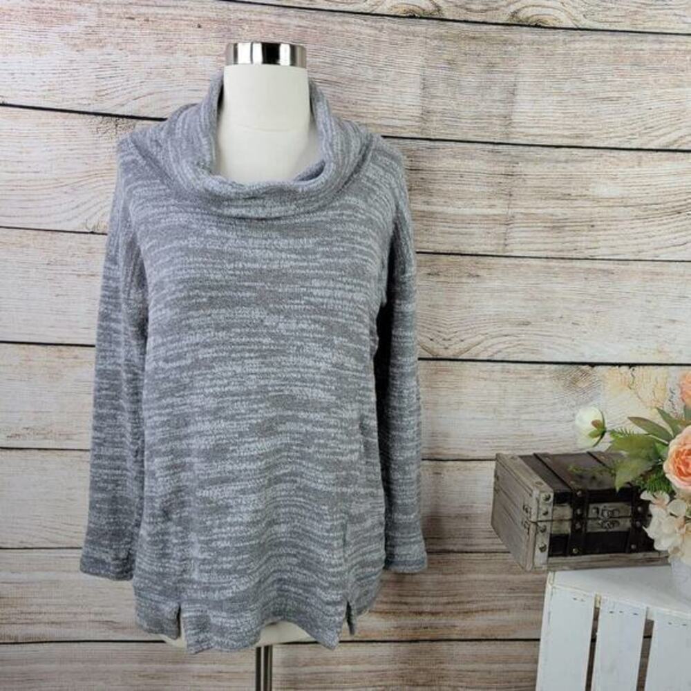 Aerie Women's Real Soft Oversized Gray Cowl Neck Sweater Size Extra Small
